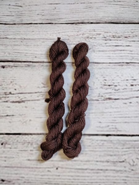 Tynn Sokk Mini mørk brun