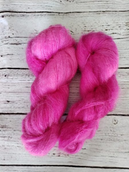 Hot Pink Fat Mohair